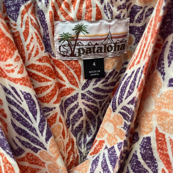 Patagonia Orange and Purple Floral Mini Dress - Picture 4 of 6